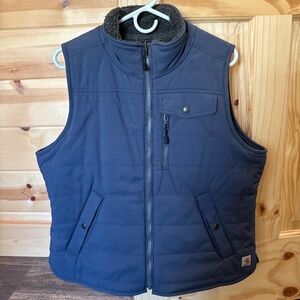 Carhartt Woman’s Utility Sherpa Lined Reversible Vest - Large
